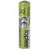 IOPLEE IAAAHR03 batteria per uso domestico Batteria ricaricabile Mini Stilo AAA Nichel-Metallo Idruro (NiMH)