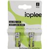 IOPLEE IAAHR6 Confezione 2 pcs Batteria ricaricabile Stilo AA Nichel-Metallo Idruro (NiMH)