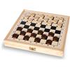 TU GIOCHI - Gioco da tavolo 2 in 1 in legno Dama & Tris