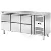 Tavolo Refrigerato a 6 Cassetti, 420 Lt. Acciaio inox. -2°/+8°C. - Cm. 179,5x70x85H. * linea E *