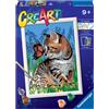 Ravensburger CreArt Gattino e Farfalla Dipingere con i Numeri Gioco Creativo per Bambini