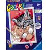 Ravensburger CreArt Serie D Gattino e il Suo Orsetto con Glitter Cornice Inclusa 9+ Anni