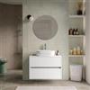 DEGHI Mobile bagno portalavabo sospeso con cassetti 70 cm bianco opaco con specchio - Dedalo