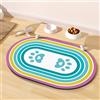 METEOROCK Tappetino Ciotola Cane, Assorbenti Tappetino Ciotole Gatto con Retro in Gomma al 100% per Pavimenti, 61x40,5CM Anti-Graffio Progettato per Famiglie con Più Animali Domestici di Diverse Colori