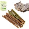 ZHAOCAI 12 bastoncini di erba gatta per la cura dei denti, contro l'alito cattivo, antistress naturale, per gatti