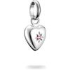 Thomas Sabo Charm Club Connect CC1234-011-10 - Ciondolo a forma di cuore con stella, in argento 925 riciclato