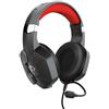 TRUST - GXT 323 Carus Cuffia Gaming Stereo Padiglione Auricolare Cablato con Microfono Integrato Colore Nero / Rosso