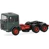 herpa Modellino camion Roman Diesel trattore 3 assi (6x4), verde muschio, scala 1:87, pezzo da collezione, Made in Germany, plastica Modello in miniatura, 310567-004