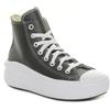 Converse Sneakers Donna Converse Chuck Taylor All Star Move Platform Foundational Leather Nero Bianco