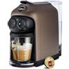 Lavazza Deséa Macchina da Caffe' a Capsule A Modo Mio Capacita' 1,1 Litri Potenza 1500 W Interfaccia Touch 4 Dosi Caffe' e Ricettati Latte Brown Walnut