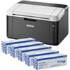 Brother HL-1212W Stampante Laser Monocromatica Wi-Fi con 5 Toner TN1050