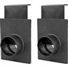 PowerTec 0681c262-91c0-45d5-a63e-4017a59b9035 70133-P2 2-1/2 collettore di polveri/raccordi per aspirapolvere, 2 pezzi, 6,3 cm Blast Gate