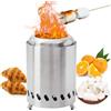 MZSX Braciere portatile in acciaio inox da tavolo con copertura alcool, mini fornello da esterno con supporto per giardino, campeggio, escursionismo, terrazza, esterno MZSX braciere portatile in