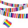 Hillylolly Bandiera Arcobaleno Pace Hillylolly Bandiera Arcobaleno Gay, Gay Pride Bandiera, Bandiere Lgbt per Feste, Sfilate del Mese Dell'Orgoglio, Interni ed Esterni, Decorazione del Giardino (B-10 metri)