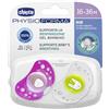 CHICCO (ARTSANA SpA) CHICCO SUCCHIETTO AIR GIRL IN SILICONE 16-36 MESI 2 PEZZI