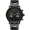MVMT Blacktop Orologio cronografo con cinturino in acciaio inossidabile e pelle da uomo