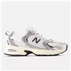 New Balance 530 Silver Metallic/Black Cement