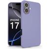 N NEWTOP Cover Compatibile per Apple iPhone 17, Custodia TPU SOFT Gel Silicone Ultra Sottile Flessibile Case Posteriore Protezione Fotocamera Anti Urto Guscio Scocca Colorato (Viola)