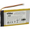 vhbw batteria sostituisce Logitech 533-000152, 533-000204, AHB355085PCT-02, L/N: 2012 per tastiera wireless senza fili (1500mAh, 3,7V, Li-Poly)