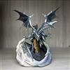 Yu-Gi-Oh Duel Monsters Drago Bianco Occhi Blu Action Figure 25cm Statua Collezio