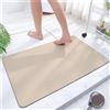 kewing Tappetino da bagno in pietra diatomite antiscivolo anti muffa ad asciugatura rapida in gomma Tappetini da bagno di colore solido Tappetino da pavimento diatomaceo Tappeto assorbente