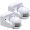 Greluma 2 Pz Interruttore luce con sensore di movimento a infrarossi PIR AC 220V-240V, interruttore a parete con sensore di presenza per montaggio a soffitto, portata di rilevamento 12 m a 180°