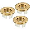 PATIKIL Trabocco Anello 3pz Lavello Rotondo Copertura Lavabo Rivestimento Ottone Inserto Foro Rotondo Tappi per Cucina Bagno Oro