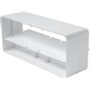 Repa Market Valvola di non ritorno 220 x 90 mm - Connettore rettangolare in plastica per canaline aria - Blocco flusso inverso per sistemi di ventilazione, climatizzatori e aspiratori
