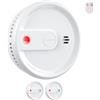 X-Sense Rilevatori di fumo per casa, allarmi di incendio con montaggio magnetico, batteria 10 anni, standby senza luce e pulsante test/silenzio, ultra-sottile, XS0G-SN, 2 Pezzi