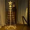 PRENDELUZ Cono illuminato - Decorazione natalizia da 1,8 m in bianco caldo, bassa tensione, ideale per dare un tocco festivo alla tua casa.