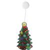 Levitantes Ciondolo a batteria con ventosa a forma di albero di Natale, piccolo, luce bianca calda. Ideale per decorazioni festive. *