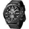 BENYAR BY BENYAR Orologio da uomo Cinturino in pelle analogico Orologi uomo Regali | Orologio al quarzo Data Impermeabile Luminoso al buio Business/Casual/Sport