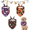 KASESSS 3 Pezzi Halloween Bandana Cane, Bandana per Cani Gatto, Zucca Pipistrello Stile Bandane per Cani Classica Accessori Costume di Halloween per Animali Piccoli, Medi e Grandi