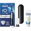 Oral-B Spazzolino Elettrico Ricaricabile iO 4 Nero, 1 Testina Di Ricambio, 1 Custodia Da Viaggio +Dentifricio Oral B Pro-Science Protezione Gengive Pulizia Profonda 75ml