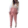 NTNY3 Donna Tuta da Ginnastica Tute Sportive Complete Felpa Ragazza con Cappuccio Pantaloni Jogging Running Hoodie Sports Sweatshirt Leggera Pantalone (XL, Rosa)