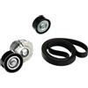 GATES Kit Cinghie Poly-V K046PK1718 Gomma Compatibilità con OPEL Corsa D Hatchback S07 ASTRA J Meriva B S10 Astra J GTC P10, CHEVROLET CRUZE J300