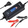 Amazon Basics Caricabatterie automatico intelligente con funzione tester batteria, presa EU, uscita: 2A/4A, 6V/12V CC, Nero