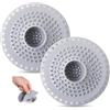 HMCEY 2 Pezzi Filtro Doccia Capelli Silicone,Filtro Scarico Doccia Rotondo,Filtri per Lavandino Cucina Universale,Filtri Anti Intasamento Lavandino Bagno,Tappo Raccogli Capelli per Vasca da Bagno