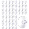 happymas 20x Supporti a ventosa - Ventose per catene luminose - Supporti a ventosa con intaglio per finestre e vetri - Ganci per il fissaggio
