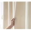 YEVDA Tenda da doccia top in tessuto di lino, 240 x 200 cm, impermeabile, antimuffa, per bagno, beige, 240 x 200 cm