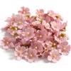 Whakano 50 pezzi Fiori artificiali a ciliegio Capi di fiori Decor con 2,5 cm di diametro, fiori artificiali, teste di fiori, mini fiori di seta colorati, per fai da te, matrimonio, bouquet, casa