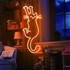 Xusdamyj Paw Up Cat Insegna al Neon Animale Operato USB Decorativo LED Simpatico Gattino LED Neon Personalizzato Neon Sign Amanti Gatto Regalo Gatto holding Segno