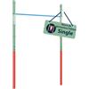 HUDORA Sbarra per trazioni Fabian Standard - Sbarra singola per bambini e adulti - Sbarra da ginnastica regolabile su 4 altezze - Sbarra fitness robusta da esterno fino a 100kg - mint