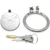 MKGMYGZ Chastity Cage Pene Stainless Steel Chastity Lock for Men Penis Cage Man Lock Design, Good Concealment, Penis Cage for Men, SM Sex Toys (Tubular,45mm)