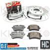 Kinetix Per Audi Q5 3.0 Tdi 8RB Posteriore Croce Dischi Freno Forati Brembo Pads & Cavo