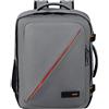 American Tourister Take2Cabin - Borsa da cabina easyJet 36 x 20 x 45 cm, 38 L, 0,70 kg, bagaglio a mano, zaino aereo M Underseater, grigio (grigio scuro)