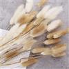 Hileyu 50 pezzi 45cm Lagurus Bunny Codes Pampas Grass Decor Decor Bianco Rosa Rabbit Artificial Tails Secchi fiori bouquet per casa Decor Boho Decor Room Da Camera da letto Decor (25Pcs White+25Pcs Natural)