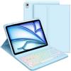 GOOJODOQ Tastiera Custodia per iPad Air 6 Generazione 11 M2 2024, Italiano QWERTY Tastiera Retroilluminata Staccabile e Custodia per iPad Air 6 Generazione 11 / Air 5/ Air 4 Generazione 10.9, Blu