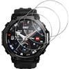 Lutree per Amazfit T-Rex 3 Pro 48mm/ 44mm Vetro Temperato, 3 Pezzi HD Durezza 9H Pellicola Protettiva, Anti-Impronte Anti-Graffio Senza Bolle Protezione Schermo