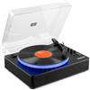 Fenton RP162LED - Platino in vinile Bluetooth con LED e altoparlanti integrati, 33, 45 e 78 giri, trasmettitore Bluetooth, un giradischi ideale per decorare e ascoltare i tuoi vinili